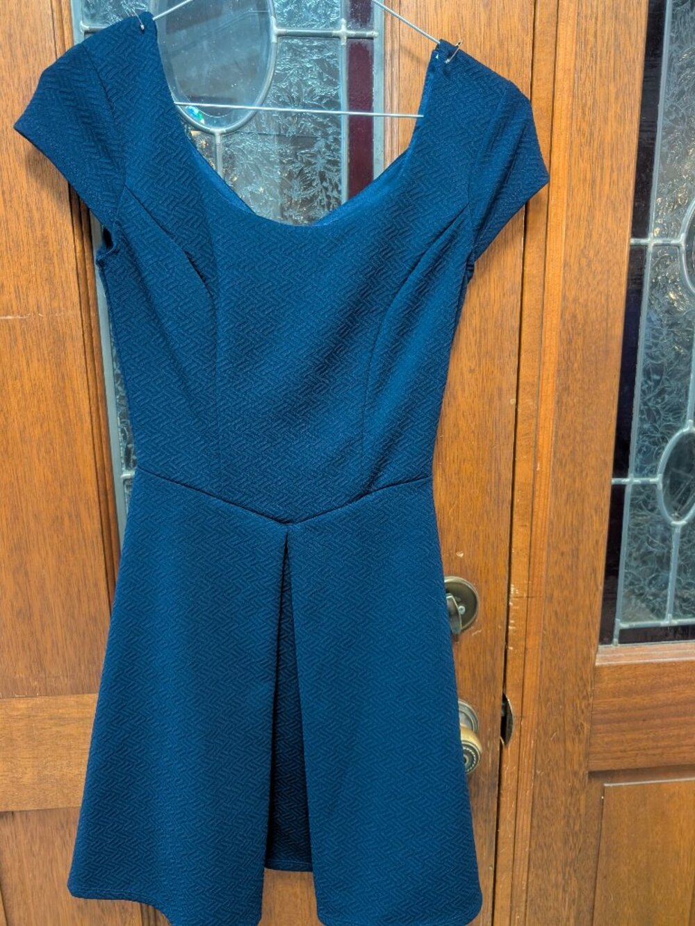Womens navy mini dress, size XSmall